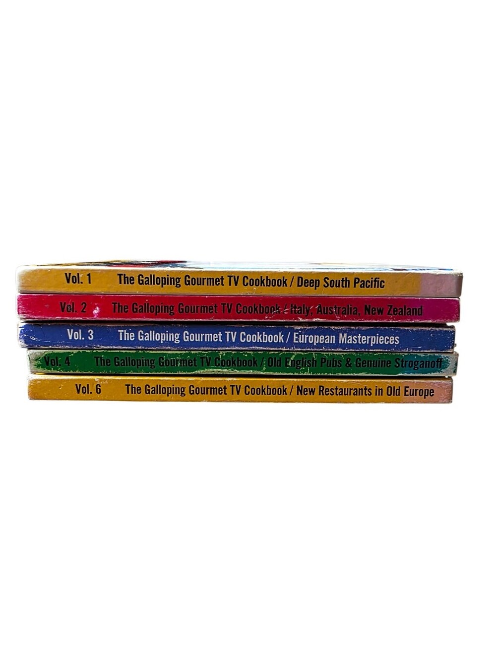 Vintage The Galloping Gourmet TV Cookbook Set
